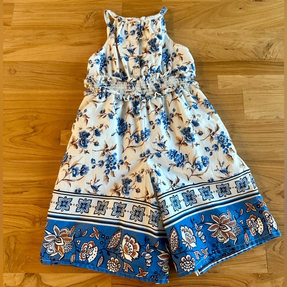 Janie + Jack Floral Border Jumpsuit Size 12-18 Months - Picture 7 of 15